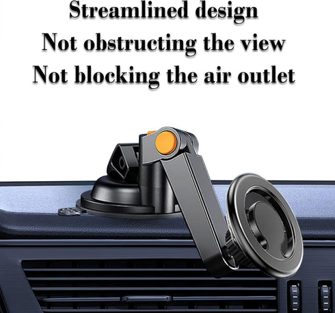 Magnetic Car Phone Holder Mount for Dashboard Windshield Air Vent, Compatible with iPhone 14 13 12 Pro Max Plus Mini,