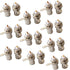 BNC Female Nut Bulkhead Panel Connector 20-Pack, Solder Jack Adapters for RG58 RG59 RG6 RF Coaxial Cable Welding