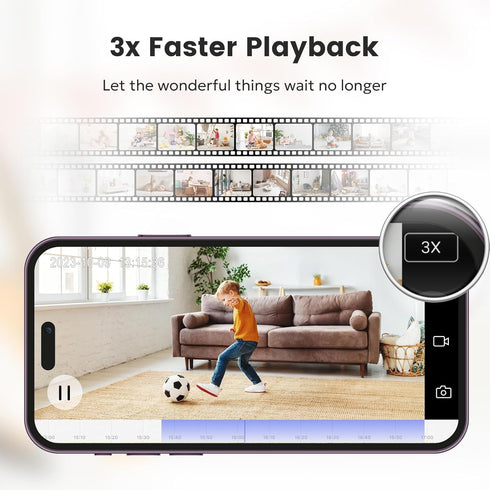 owltron Indoor Security Camera 2K, 360° Home Security Camera with Motion Detection and Night Vision