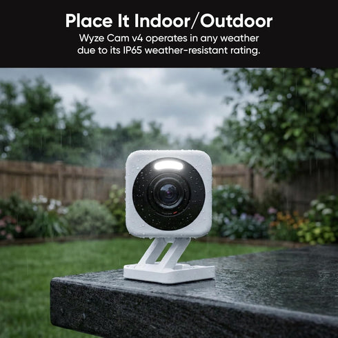 WYZE v4 2.5K Cam (Latest Model), AI Security Camera, Indoor/Outdoor Cameras for Home Security, Baby Monitor & Pet