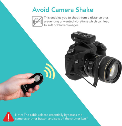 Foto&Tech 2.5mm N3 Camera Remote Control Shutter Release Cable for Nikon D780 Z6 Z7 D7500