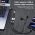USB C Splitter Adapter: USB C Male to 2 USB-C Female, Y Splitter Cable for Mac, Xbox One, PS5, Laptop (Not for
