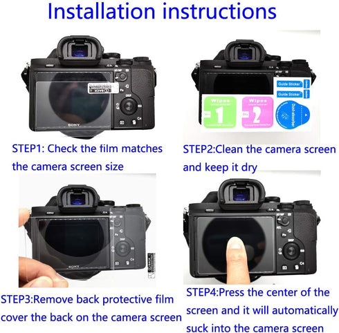 YRTIYO XT50 X-T50 X-S20 9H (3 Pack) Screen Protector Compatible for Fujifilm Mirrorless Camera, Tempered Glass