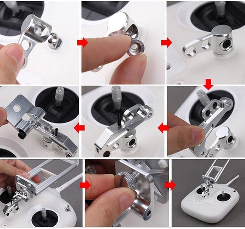 Mobile Device Holder for DJI Phantom 3 Standard Remote Controller for 3.5-5.5 inch Smartphones & 7-10 inch Tablets