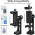LEAPLIEXT 360 1/4" 3/8" 16/15/14/13, Metal Phone Holder for Tripod - Rotation with Arca Swiss Quick Release, & Thread