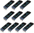 DWEII 10 Pieces I2C Display Module 0.91 Inch I2C OLED Display Module I2C