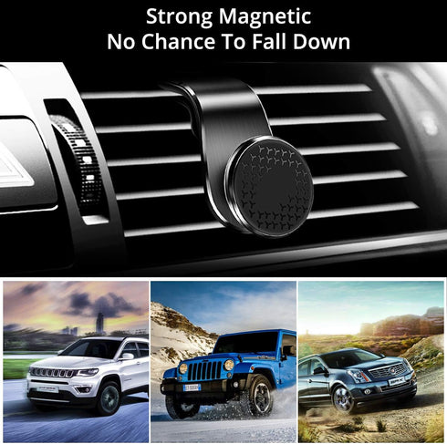 Magnetic Phone Mount for Car Vent, Strong Magnet Cell Phone Holder, 360° Rotation Magnetic Car Phone Holder Mount for