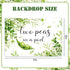 Diartpaint 7x5ft Twin Baby Shower Decorations Two Peas in A Pod Backdrop Greenery Twins Gender Reveal Decors Backdrop