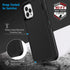 Defense iPhone 12 Case with Two Screen Protectors, 3 Layer Rugged Heavy Duty for iPhone 12/Pro