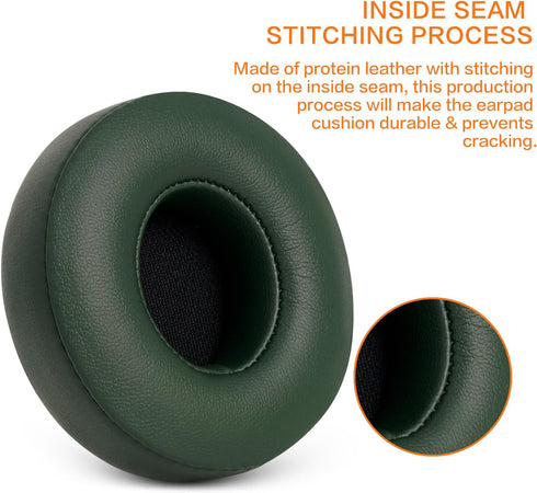 GVOEARS Ear Pad Replacement for Solo 2/3, Cushions for Beats Solo 2/3 Wired Wireless Headphones with Soft Leather Noise