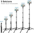 CAMOLO RIG 63" Tripod for Phone,Selfie Stick with Wireless Remote, Extendable Cell Phone Stand & Phone Holder, Solidest