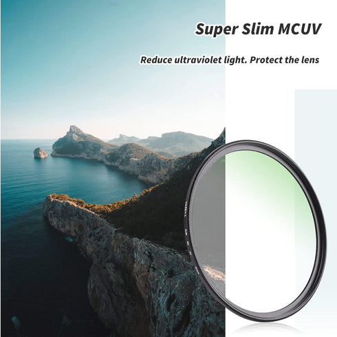 82mm MC UV Filter,Ultra Slim Protection Filter, Scratch Resistant Multi Coated UV Filter 82mm for Camera Lens