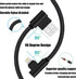 iPhone Charger 3ft MFi Certified 3 Pack 90 Degree Nylon Braided Lightning Cable Right Angle iPhone Charging Cord for iPhone 13 12 11 Pro X XS XR 8 Plus 7 6 5 and More (Black, 3 FT) by Osecet