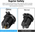 12V USB Outlet 2 Pack, Dual Quick Charge 3.0 Waterproof Aluminum Charger for Marine, RV, Car