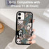 Horror Flowers iPhone 11 Case, TPU Shockproof Ghostface Design Phone Cover, Gift for Men Women