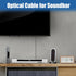 Gtziqa 10 10ft 3meter Optical Audio Cable Feet, / Optical Cable for Soundbar Ultra Thin Cord Fiber Optic Cord
