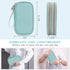 FYY Electronic Organizer, Travel Cable Organizer Bag Pouch Electronic Accessories Carry Case Portable Waterproof Double Layers Storage Bag for Cable, Charger, Phone, Earphone, Medium Size- Mint Green