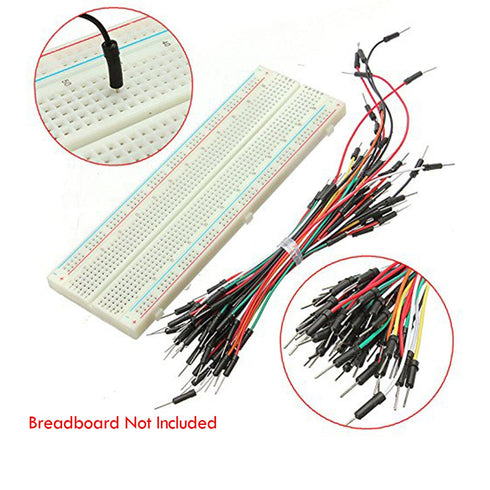 RGBZONE 130pcs Solderless Flexible Breadboard Jumper Wires Male to Male for Arduino and Robotics