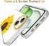 BAISRKE iPhone 15 Plus Clear Case 6.7" (2023) - Slim Shockproof Bumper, Sunflower Design + 2 Screen Protectors & 1 Lens