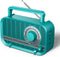 Radio with Bluetooth, Portable AM FM Radio, Best Reception Vintage Retro Radio, Plug in Wall and Play or AA Battery