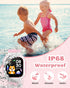 Smart Watch for Kids, Fitness Tracker with Pedometer, Heart Rate Monitor, Sleep Tracker, IP68 Waterproof, Kids Gift Pink