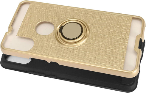 Alcatel 3V (2019) 5032W Hybrid Phone Case with Ring Stand - RS2 Gold