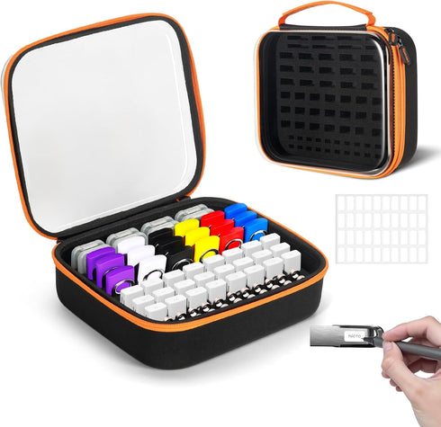 USB Flash Drive Case USB Storage with Labels, 72 Slots Thumb Drive