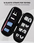 SIDE BY SIDE Electronics Organizer Travel Case for Cables, Charger, Power Bank Tech Bag for MacBook Accessories