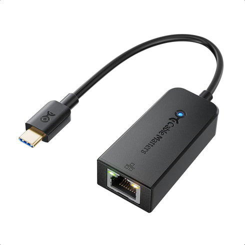 Cable Matters USB C to Ethernet Adapter with PXE, MAC Address Clone, Black, Compatible with MacBook Pro