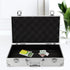 Toyvian Aluminum Briefcase Hard Case, DIY Customizable Foam Insert for Test Instruments, Cameras, and Tools