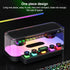 Serounder IPX5 Bluetooth Speaker, Portable Speaker with Stereo Sound, RGB Lights, Mechanical Buttons, Water Resistant