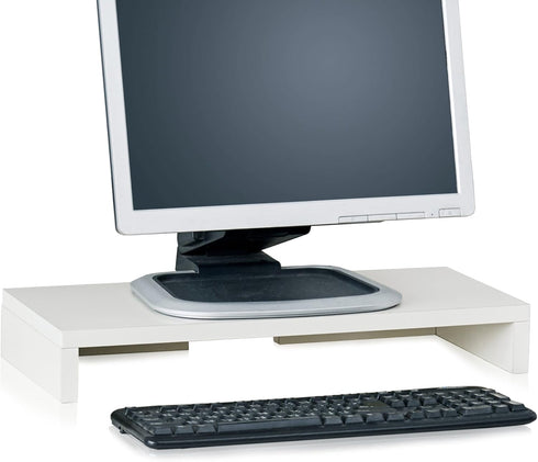 Way Basics TV PC Desktop Modern Computer Monitor Stand Screen Riser (Tool-Free