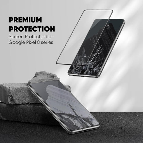 FLOLAB NanoArmour 3 for Google Pixel 8 Pro Screen Protector - 2 Pack, Ultra Clear 3D Tempered Glass, Edge-to-Edge Coverage, Anti-Static, Durable, Smooth Installation, Dust-Free