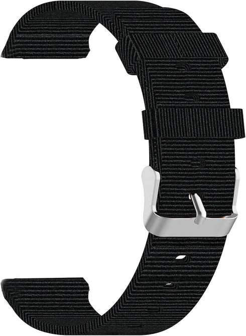 Compatible with EGQINR Smartwatch Bands, Lamshaw 18mm Breathable Nylon Woven Fabric Replacement Strap for Fitness