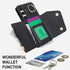 Samsung Galaxy S24 Plus / S24+ Phone Case for Women, Crossbody Wallet Case with Credit Card Holder, Shockproof Black