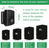 2 PCS Black Outdoor Speaker Cover, Weatherproof Wall Mounted, UV Resistant, Dustproof 600D Oxford Cloth (H 10" x W 6" x