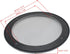 2pcs Round Ceiling Speaker Grill Covers for 8 Inch Speaker with Screws (White)
