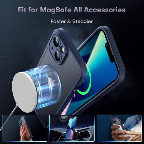 Shopify SEO optimized:
iPhone 13 Case by TOCOL - 3 in 1 Magnetic, Dark Blue, 13FT Military Grade, Full Camera