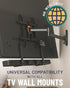 ECHOGEAR Sound Bar Mounting Bracket for Under TV, Adjustable Height & Depth, Compatible with LG, Vizio, Bose