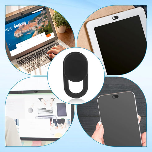 Goktvai 50pcs Laptop Camera Covers, Black Ultra-Thin Front Webcam Privacy Phone Camera Cover Slide Webcam Protects Your