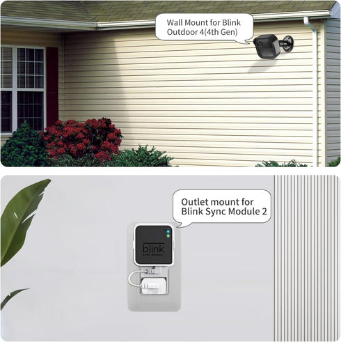 Wall Mount for Blink Outdoor 4 (4th Gen) & Blink Outdoor (3rd Gen), 3 Pack Weatherproof Protective Housing - Black