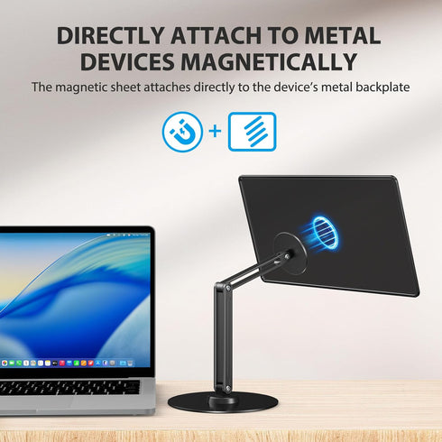 UPERFECT 1018.5 7575mm 360 4.4 lbs, Portable Magnetic VESA Stand, All-Aluminum Adjustable Arm for Devices, VESA