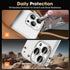 Xfilm for iPhone 16 Pro/16 Pro Max Camera Lens Protector, Stylish Diamond Ring Design, Scratchproof Protector