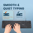 Perixx PERIBOARD-210C Wired Full-Size USB C Keyboard with Quiet Scissor Keys - Compatible with Mac, Windows, Tablets
