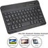 VBESTLIFE 7in Slim Lightwight Bluetooth Keyboard for Android iOS Win, Portable Aluminum Alloy Wireless USB Keyboard Black for Smart Phone/Pad/Laptop/Desktop