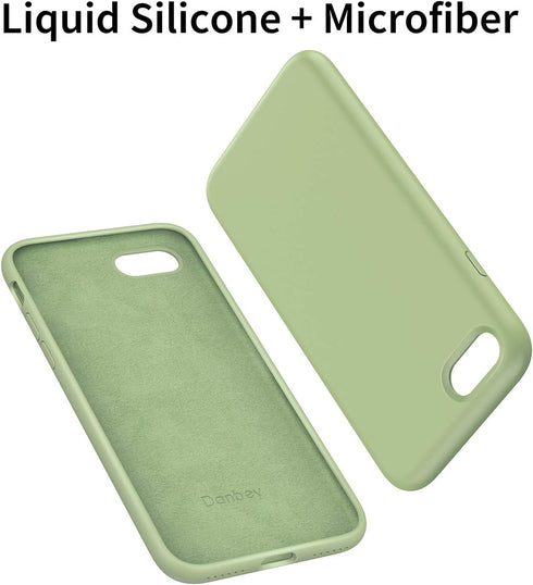for iPhone 7/8/SE2/SE3 Case, Premium Liquid Silicone Stain-Resistant Phone Cover, Minimalist Basic 4.7" - Lime Green