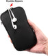Neoprene Phone Sleeve Case Zipper Pouch for Galaxy S25 Ultra, S24 Ultra, S23 Ultra, iPhone 16, 15, 14, 13 Pro Max,