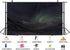 UPXIO 10x8ft Aurora Borealis Snowy Mountain Backdrop Starry Night Sky and Green Northern Lights Photo Background