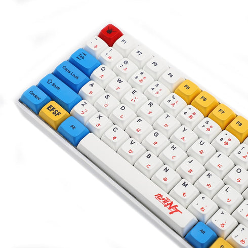 YMDK PBT Keycaps ZDA, Similar to XDA Japanese Keycap Dye Sub for MX Keyboard 104 87 GK61 96 84 GK64 68 Key Caps (123