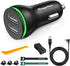 Dash Camera Car Charger, Dual USB Ports Mini/Micro USB Interfaces, Universal Car Adapter Power Cord 4m/13.12ft